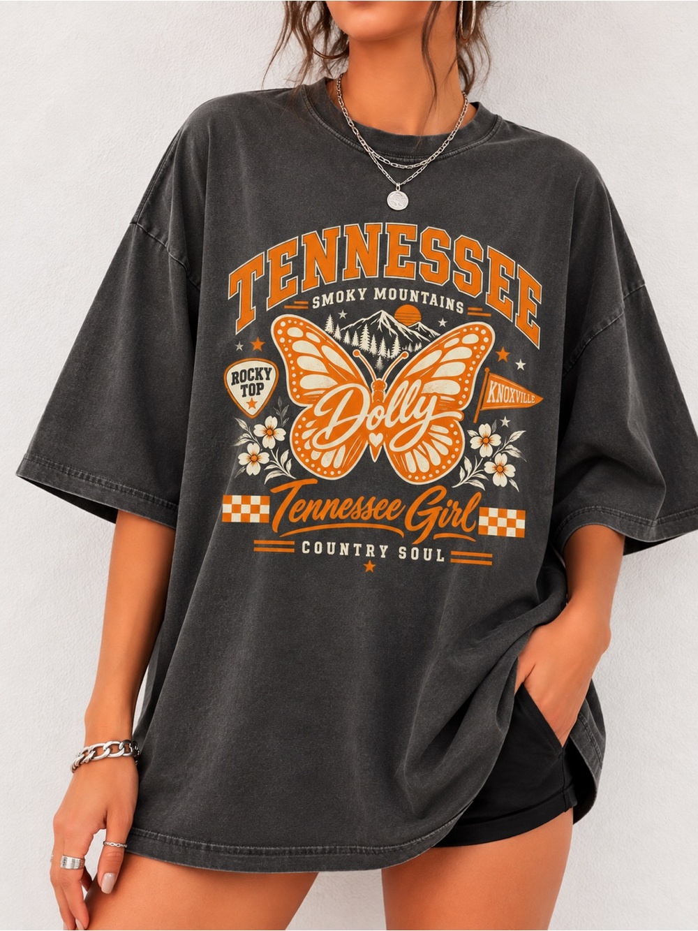 Comfort Colors Tennessee Girl Dolly Graphic Tee Game Day Unisex T-Shirt